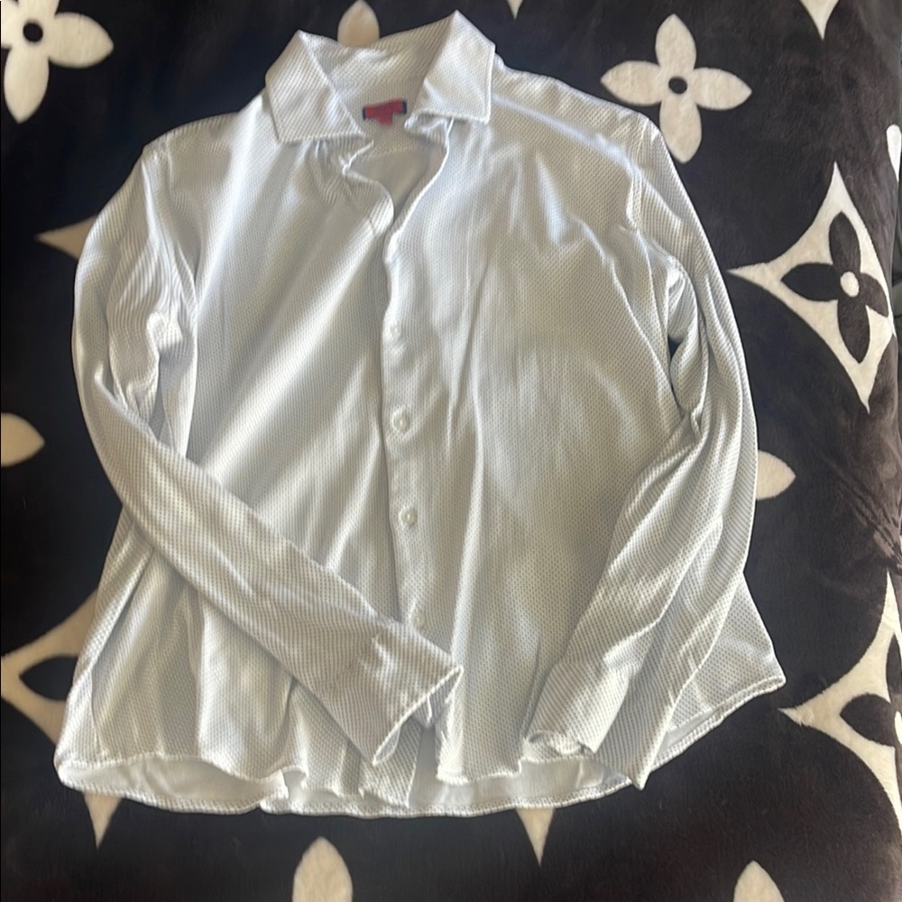 Boys White Button-Up Shirt